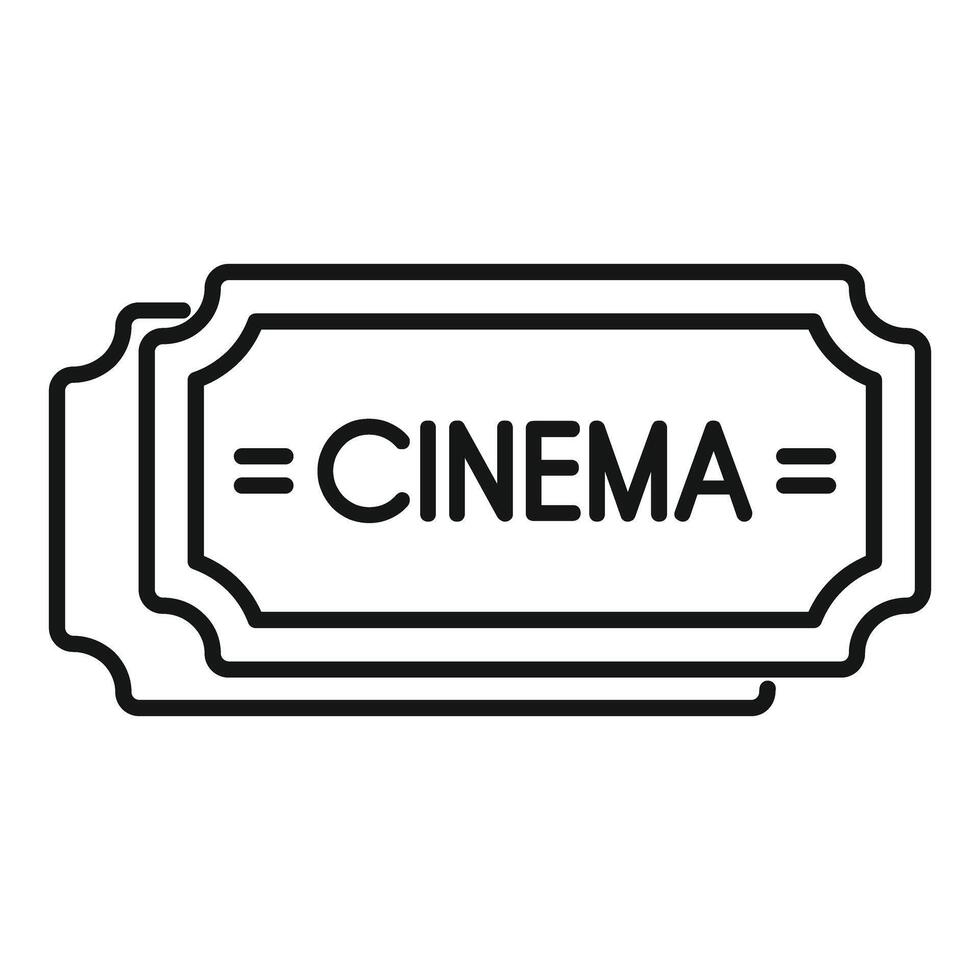 Cinema ticket admit one icon showing watching movies vector