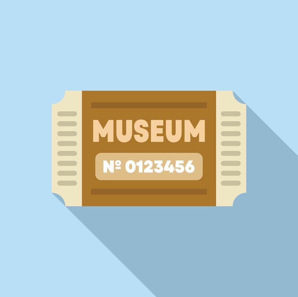Museum ticket allowing one person access to an exhibition or gallery vector