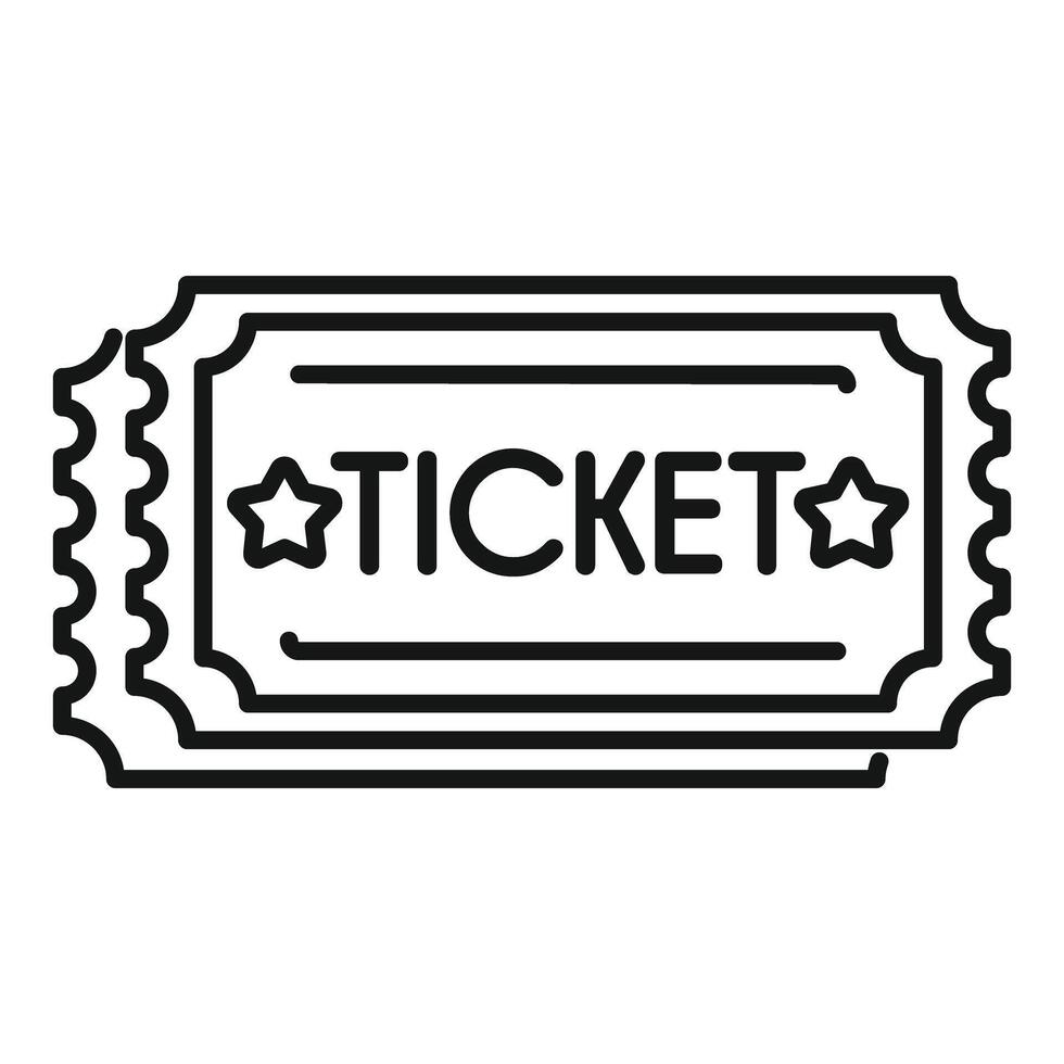 Ticket admit one icon showing entrance to event vector