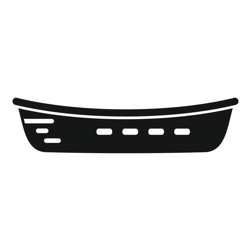 Empty rectangular plastic basket icon showing concept of storage vector