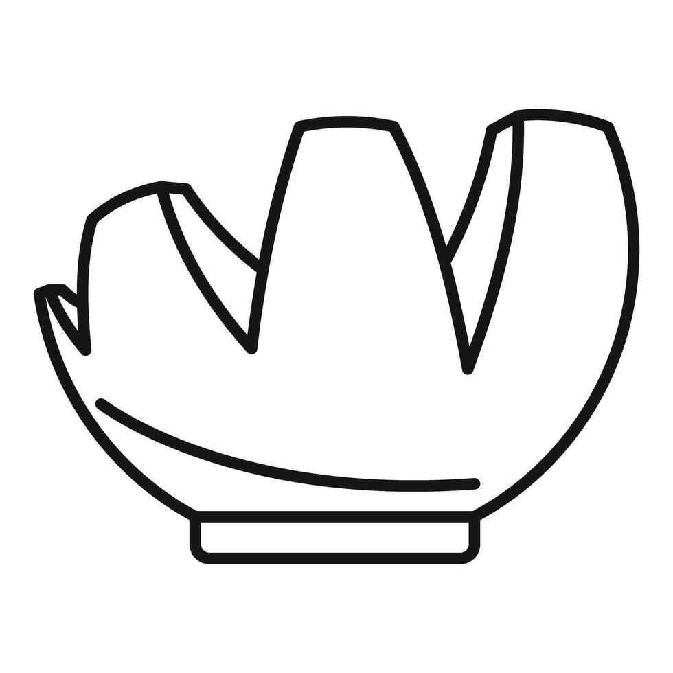 Fresh artichoke vegetable icon thin line illustration vector