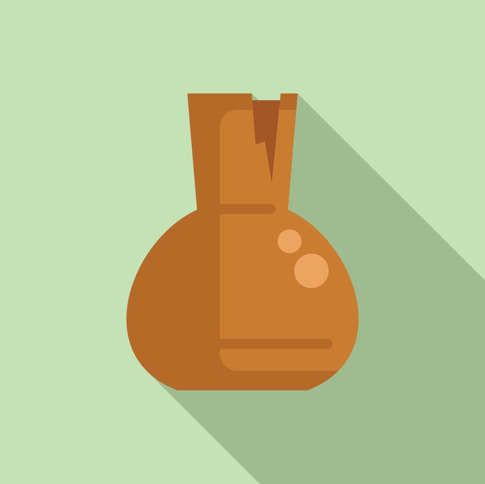 Broken clay amphora representing loss of ancient knowledge vector