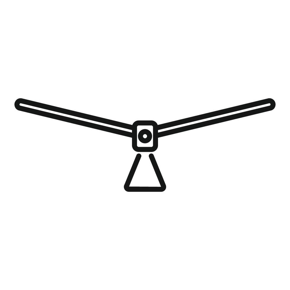 Modern desk lamp icon representing workspace lighting vector