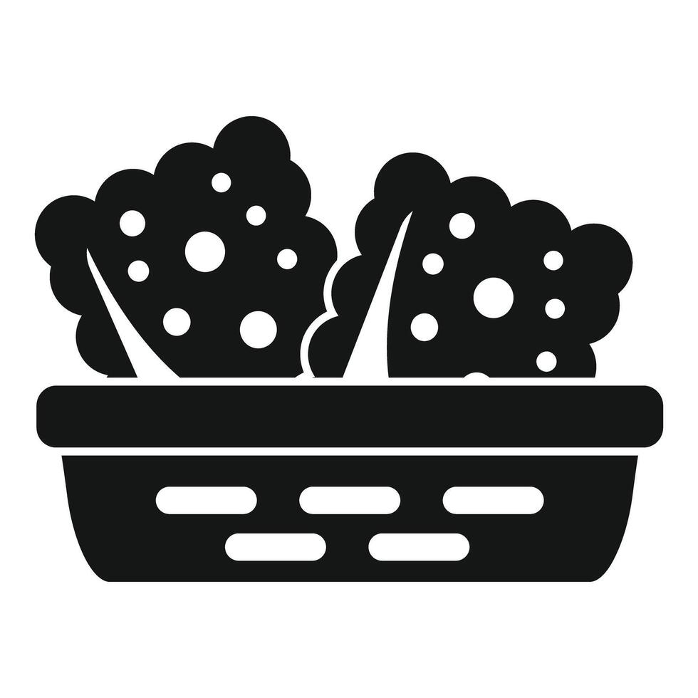 Freshly baked cookies cooling in a basket icon vector
