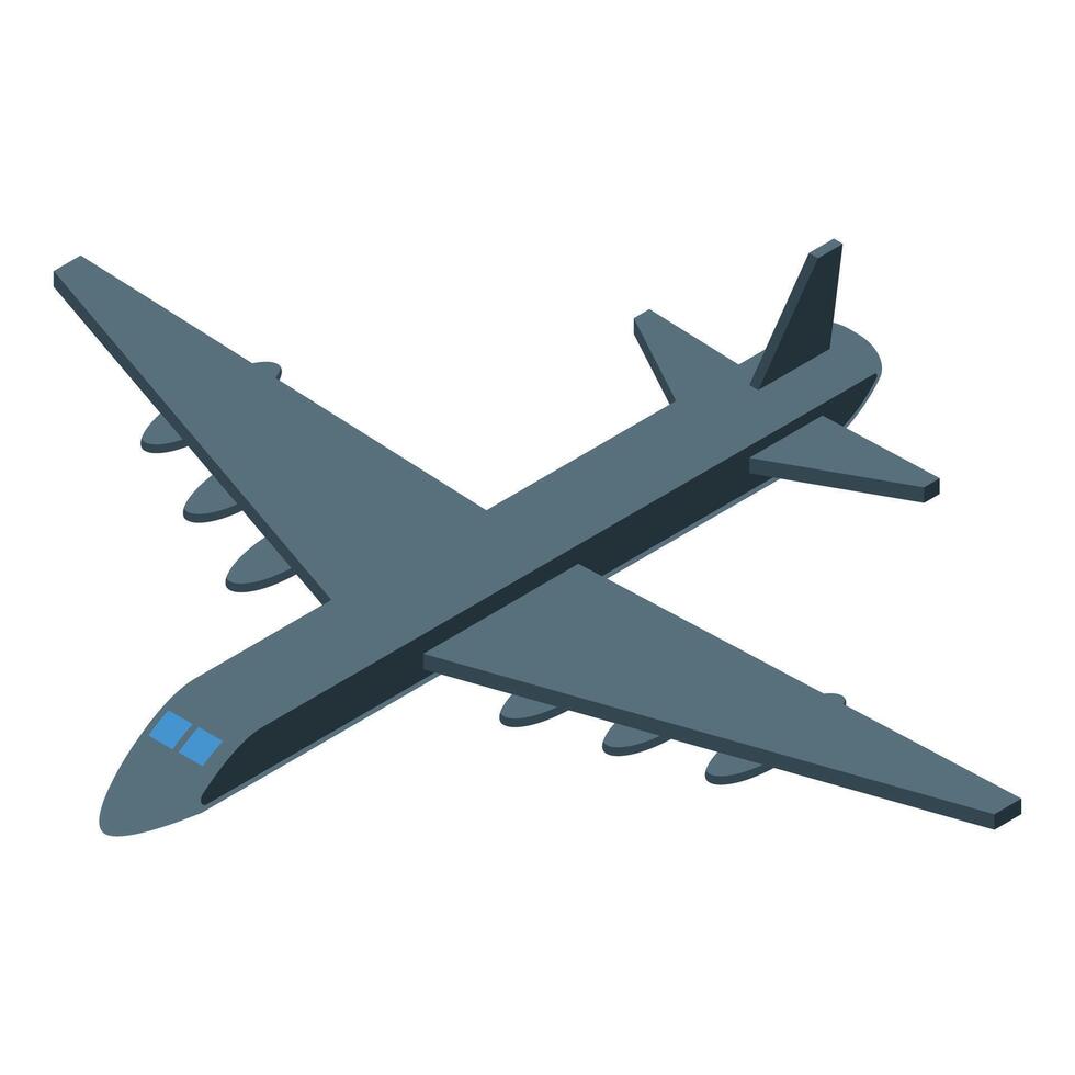 Modern military aircraft flying in the sky with swept wings vector