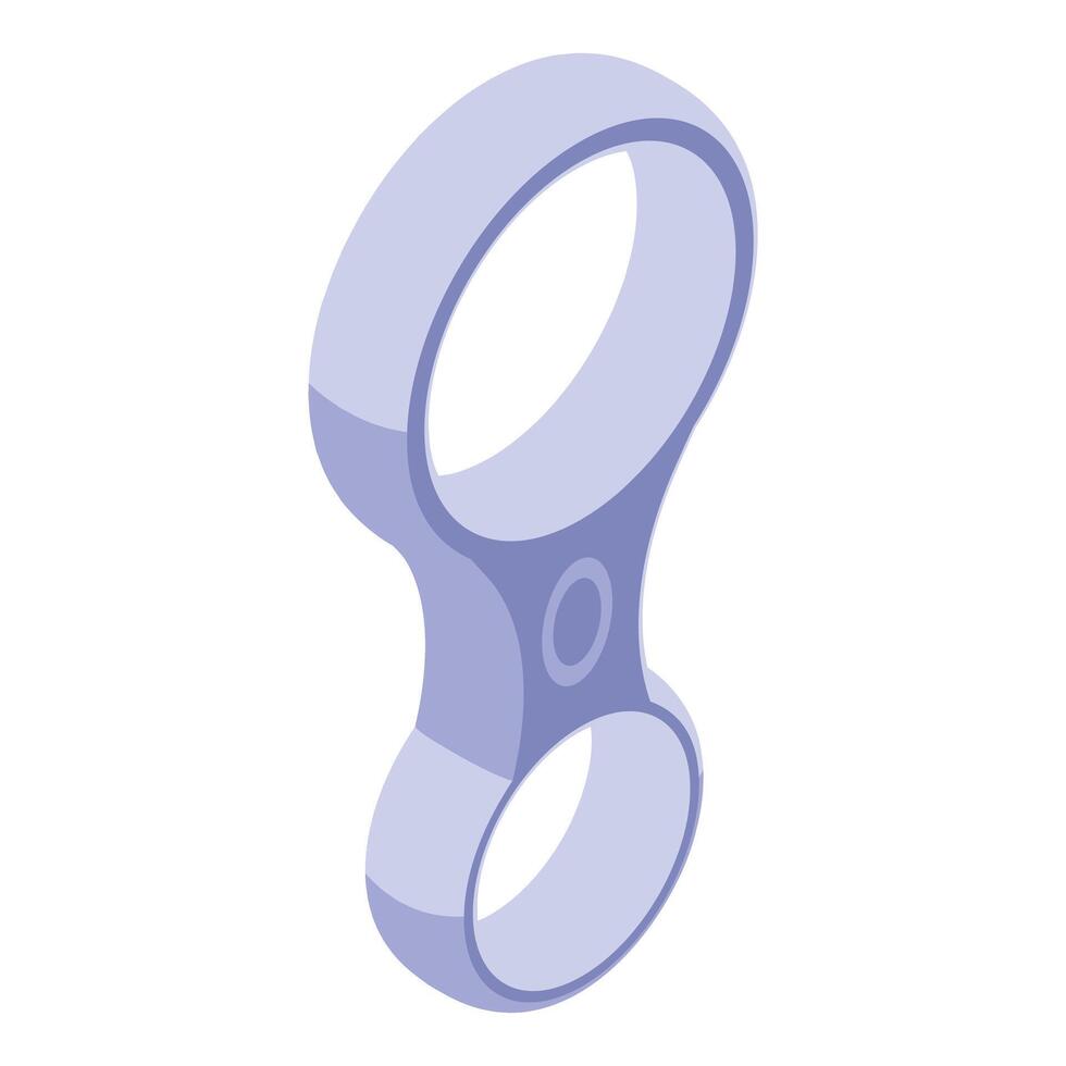 Climbing gear showing carabiner for safe climbing experience vector