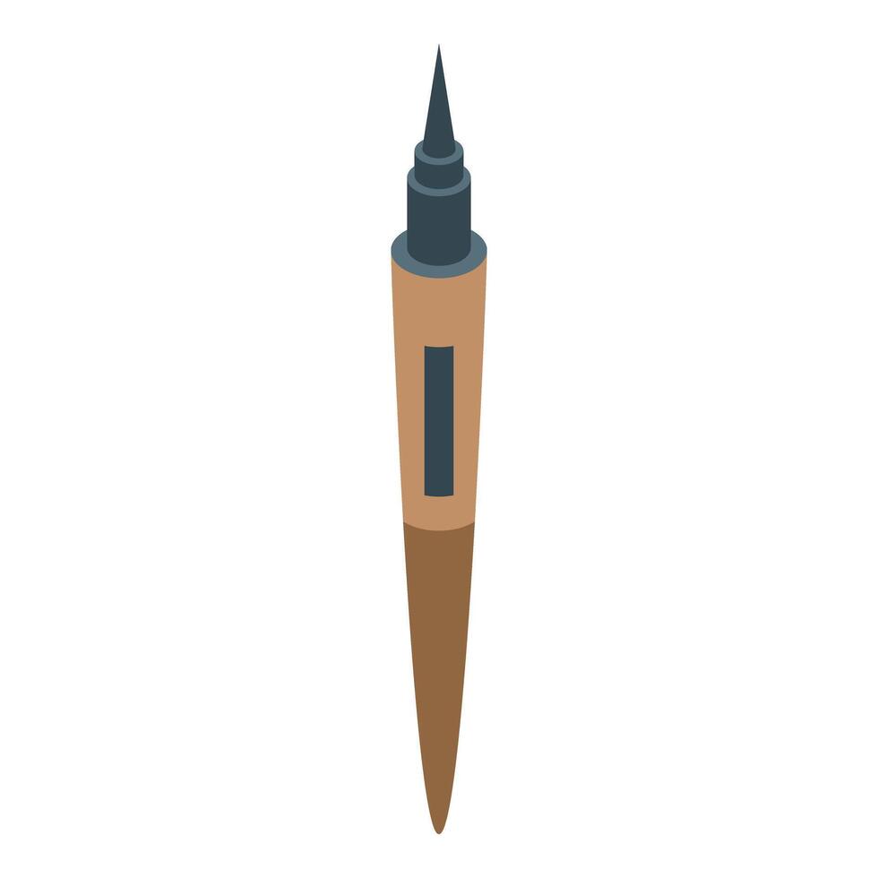 Isometric wood burning pen for pyrography art and craft projects vector
