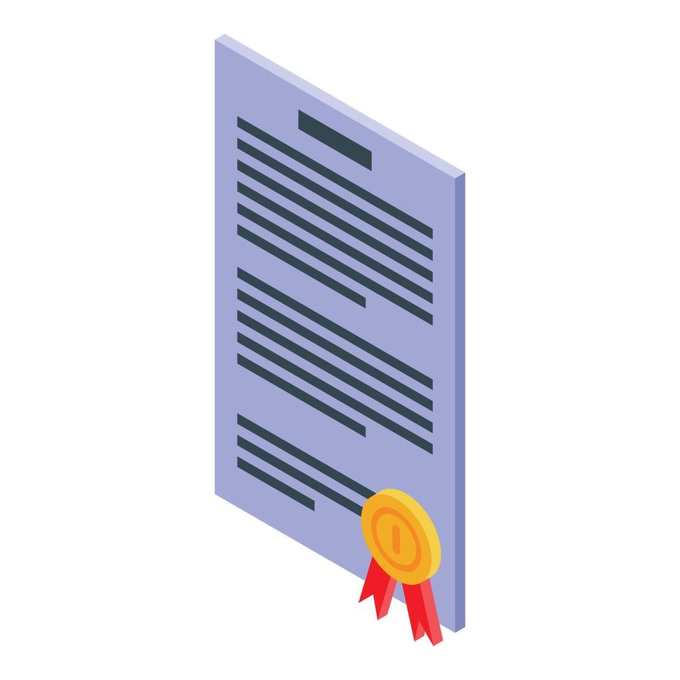 Official document is signed and confirmed vector