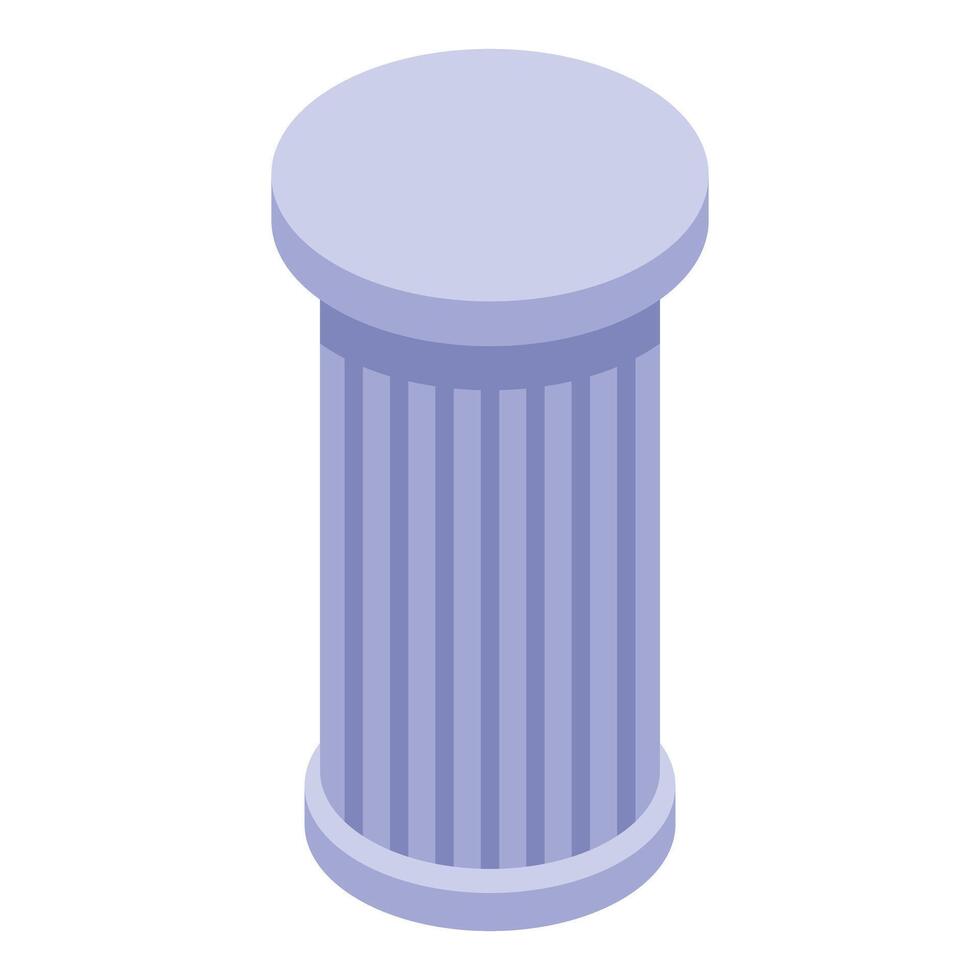 Ancient greek column standing tall representing history and culture vector