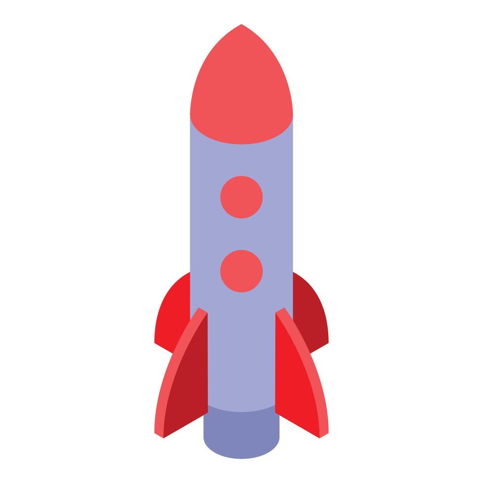 Space rocket is standing by to launch into space vector