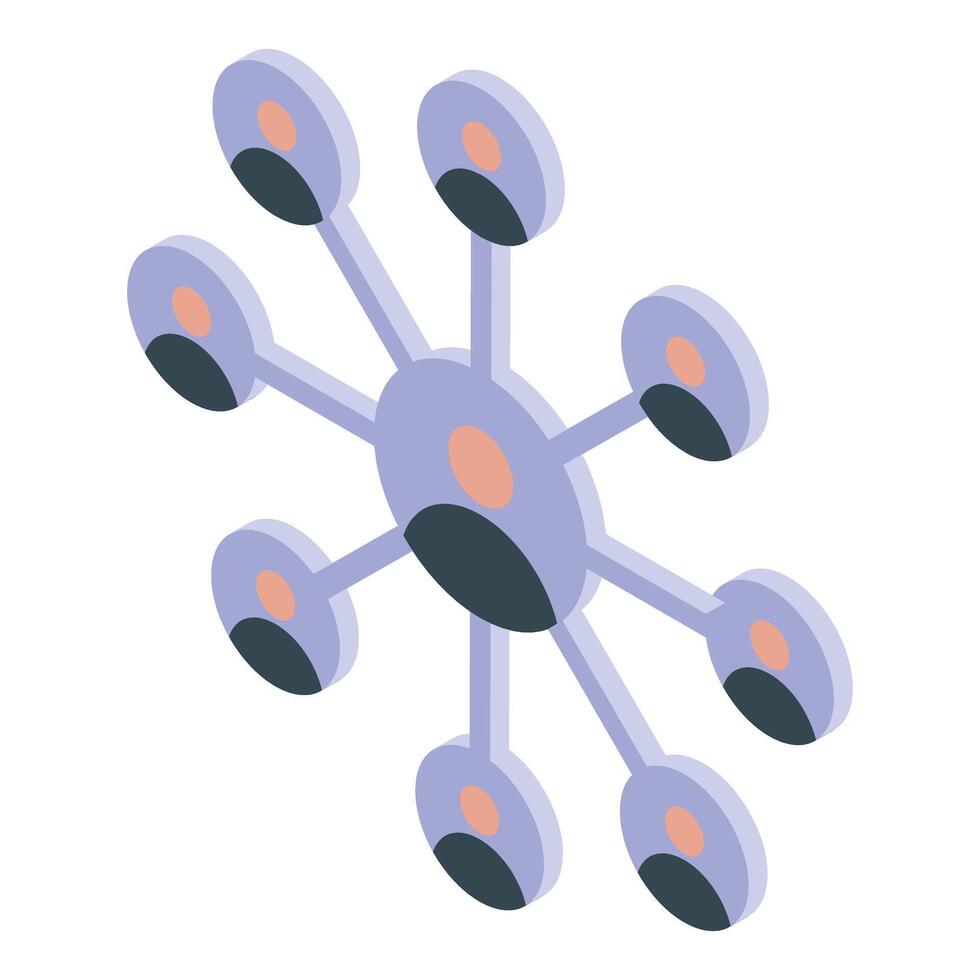 Network is connecting people with each other, business communication concept vector