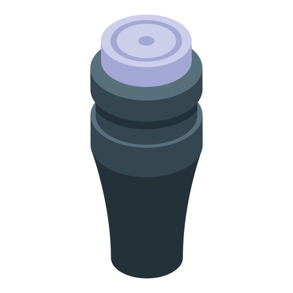 Studio microphone recording audio sound wave podcast icon isometric 3d vector
