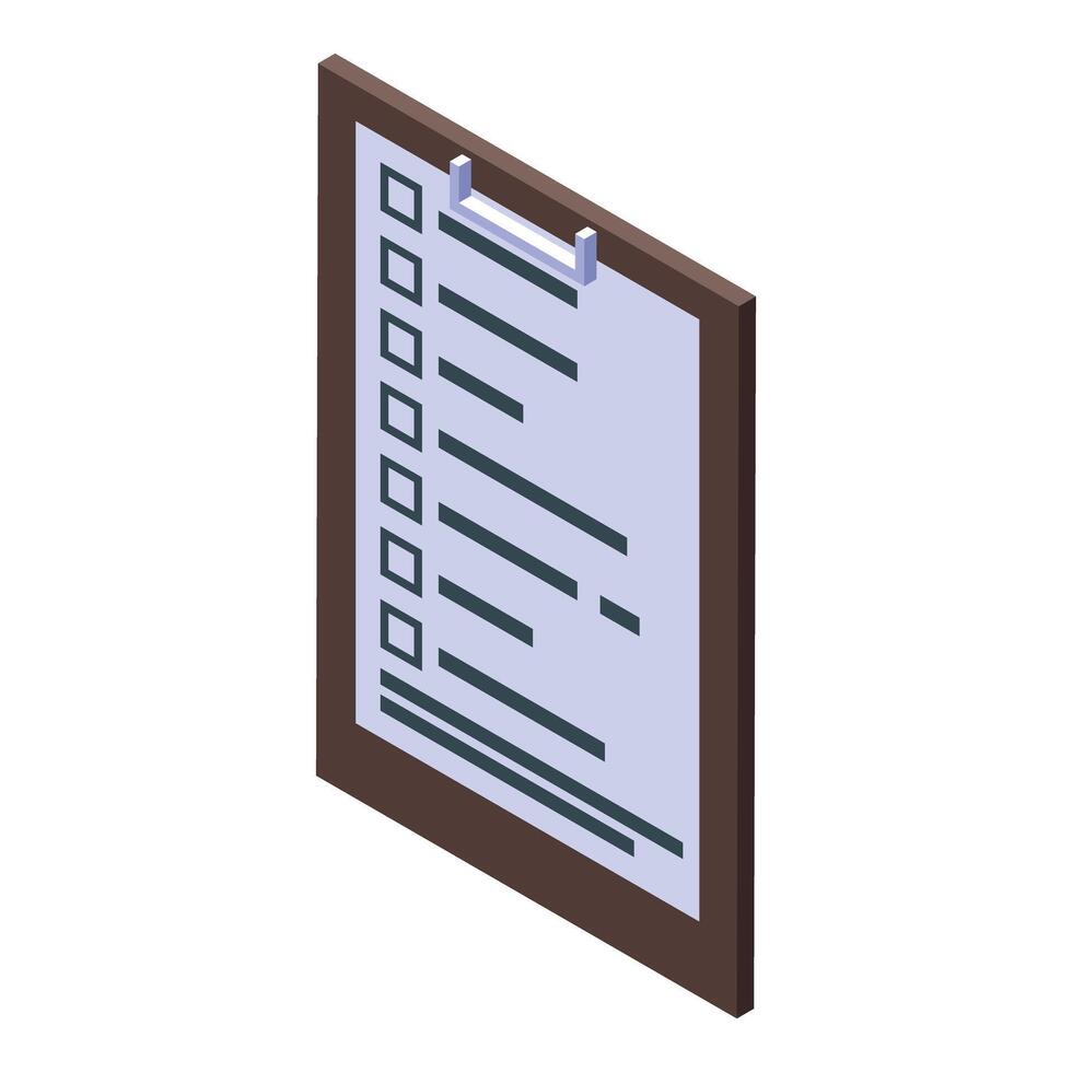Clipboard showing check marks representing completed tasks vector