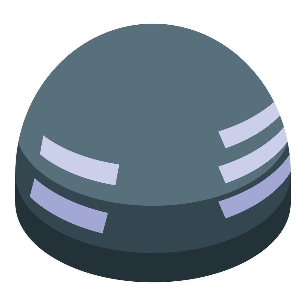 Futuristic robot helmet presenting modern technology vector