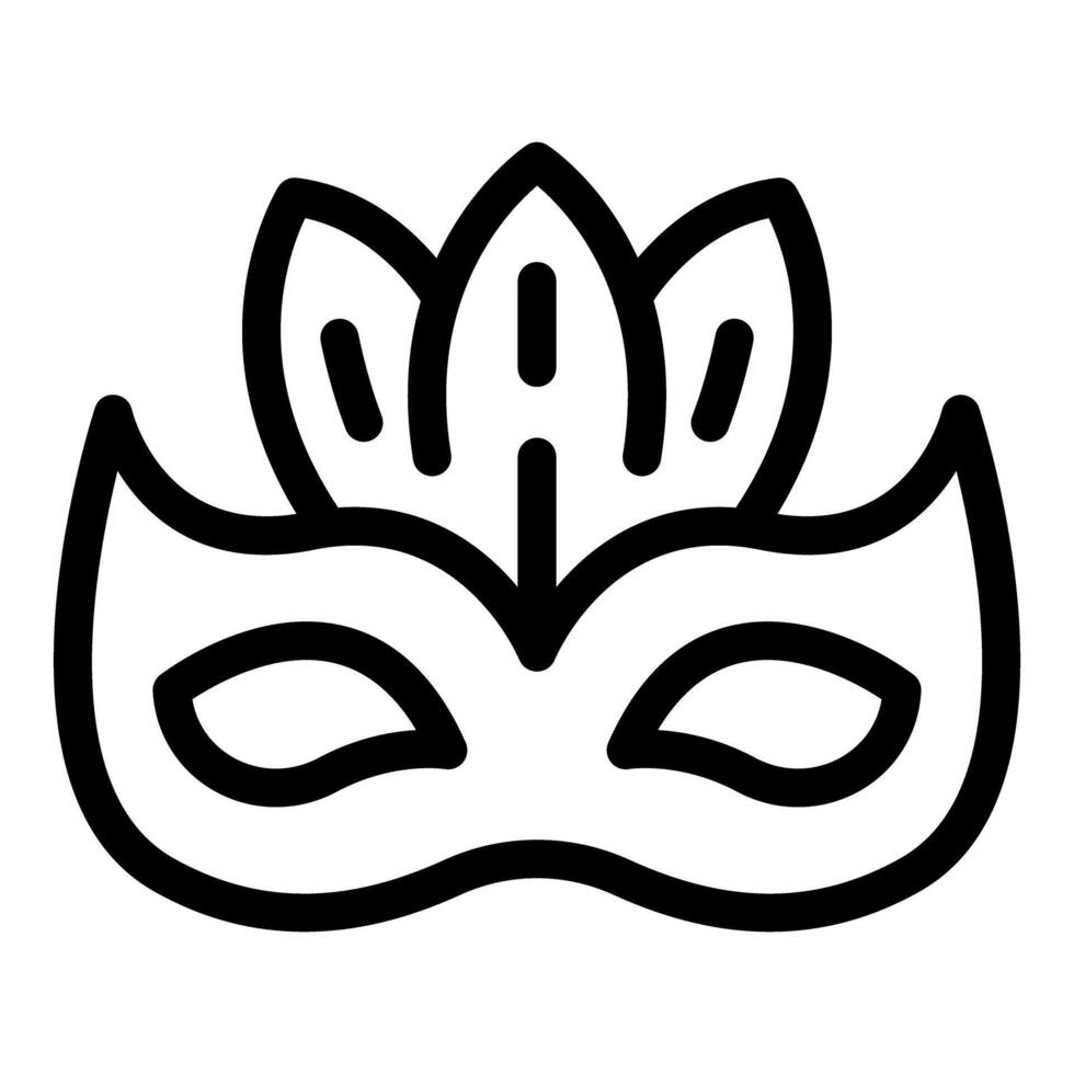 Carnival mask with feathers representing celebration and mystery vector