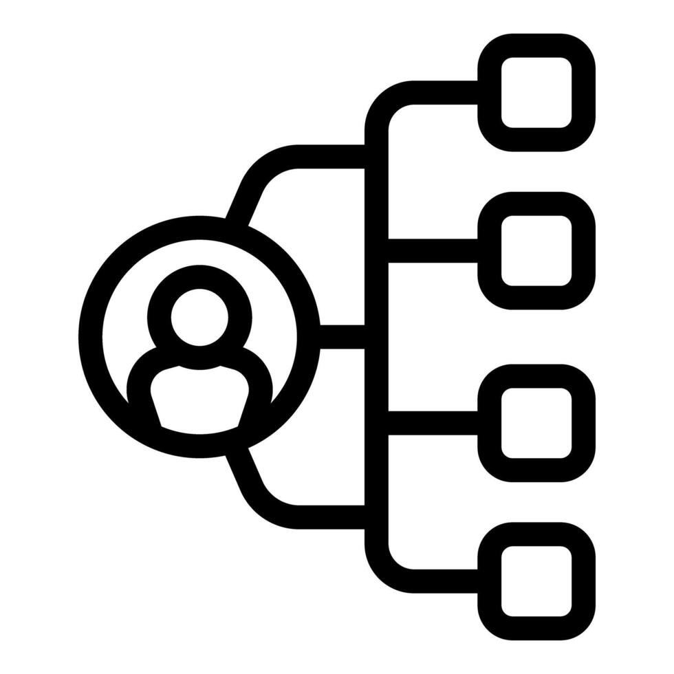 Simple icon of a businessman managing multiple projects simultaneously vector