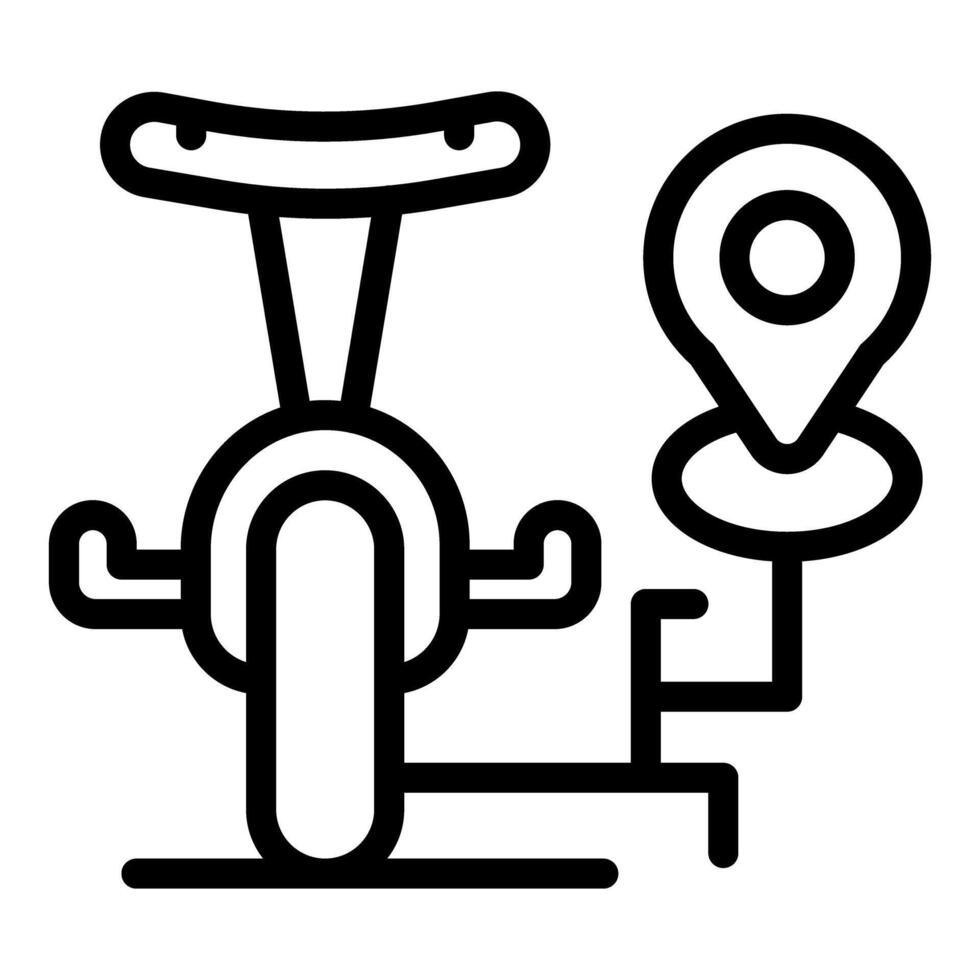 Electric unicycle sharing point icon showing modern transportation vector