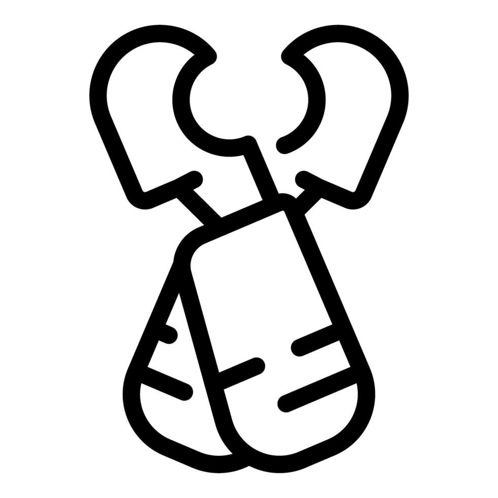 Army identification tags icon showing military service and remembrance vector