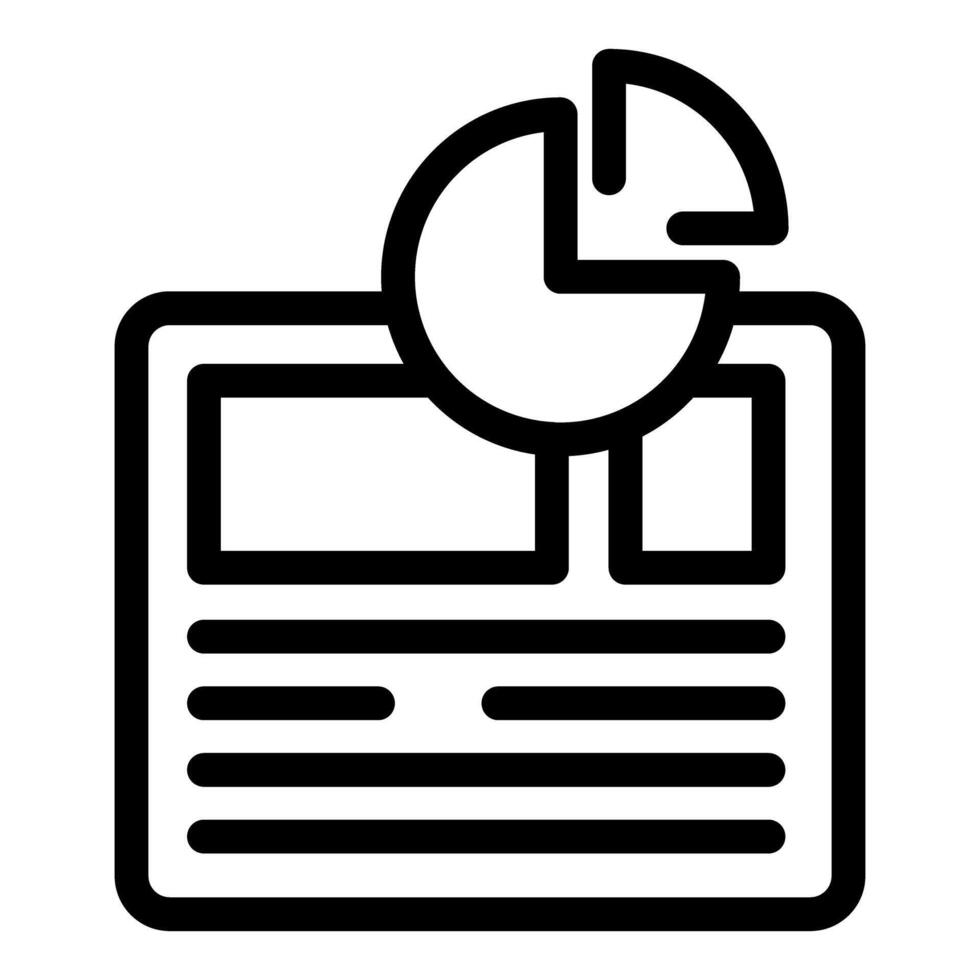 Website traffic analysis with pie chart showing data analytics vector