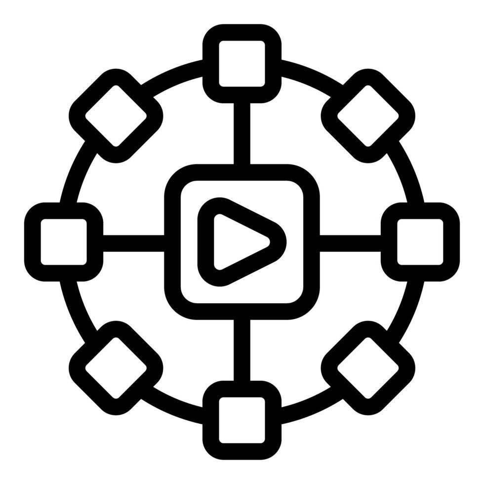 marketing strategy for reaching target audience through digital channels vector