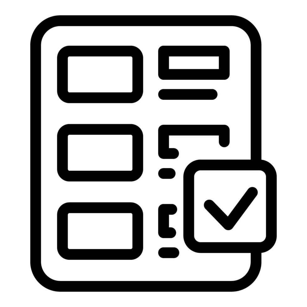 Businessman holding a checklist and marking a completed task vector
