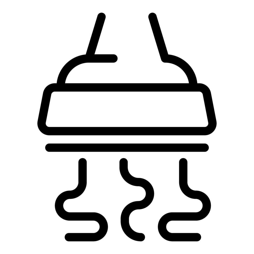 Conditioner hanging on wall blowing cold air in room vector