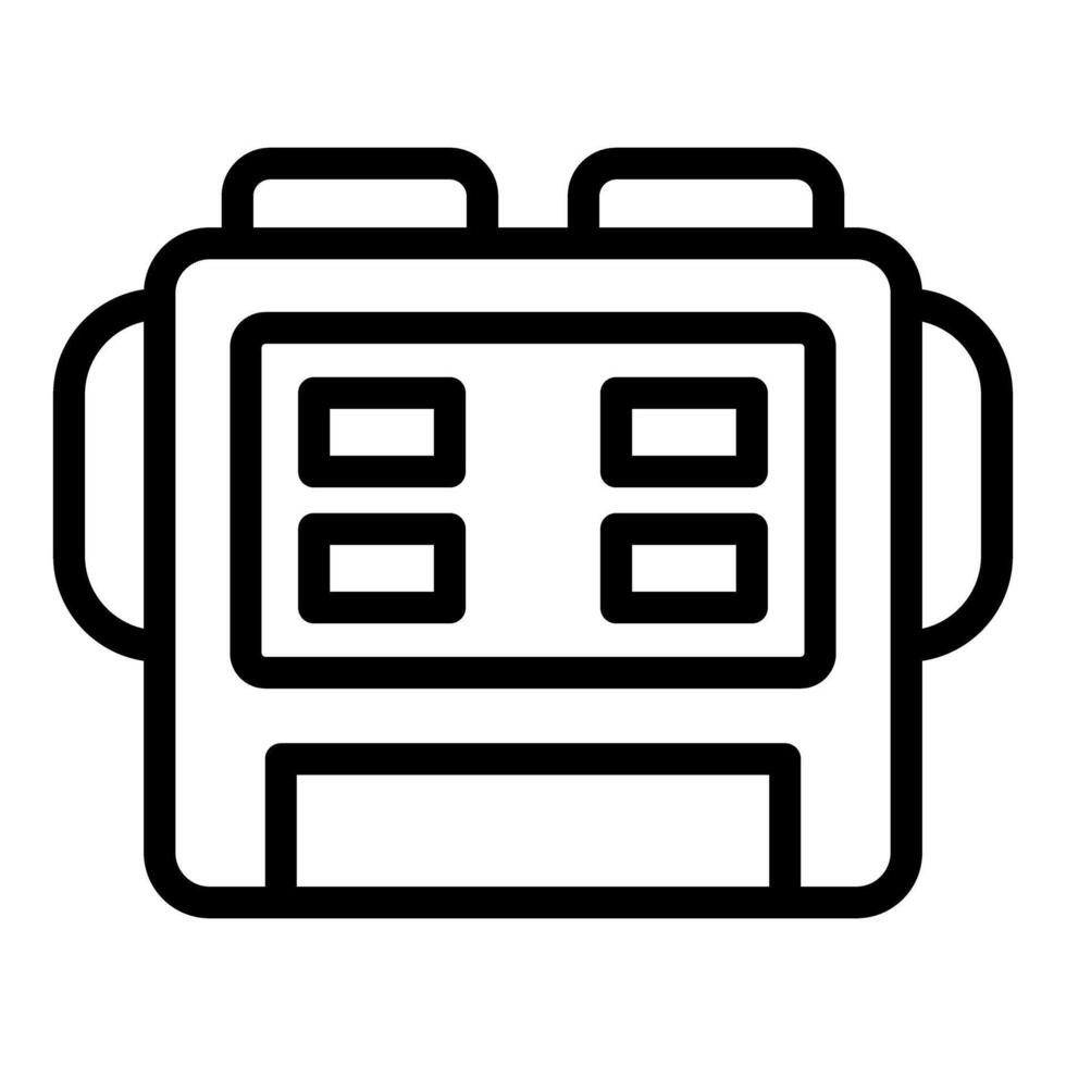 Electronic wrist watch showing time and other data on digital screen vector