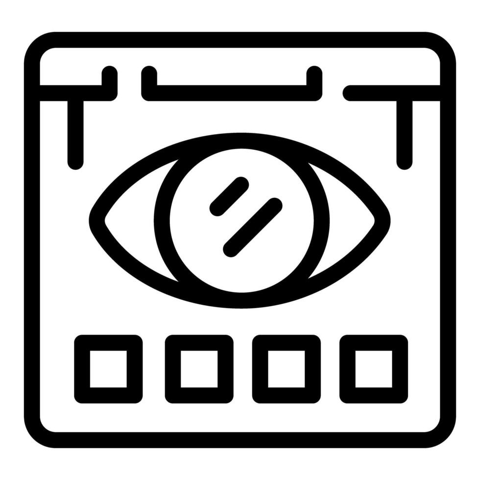 Eye tracking software displaying data from user research study vector