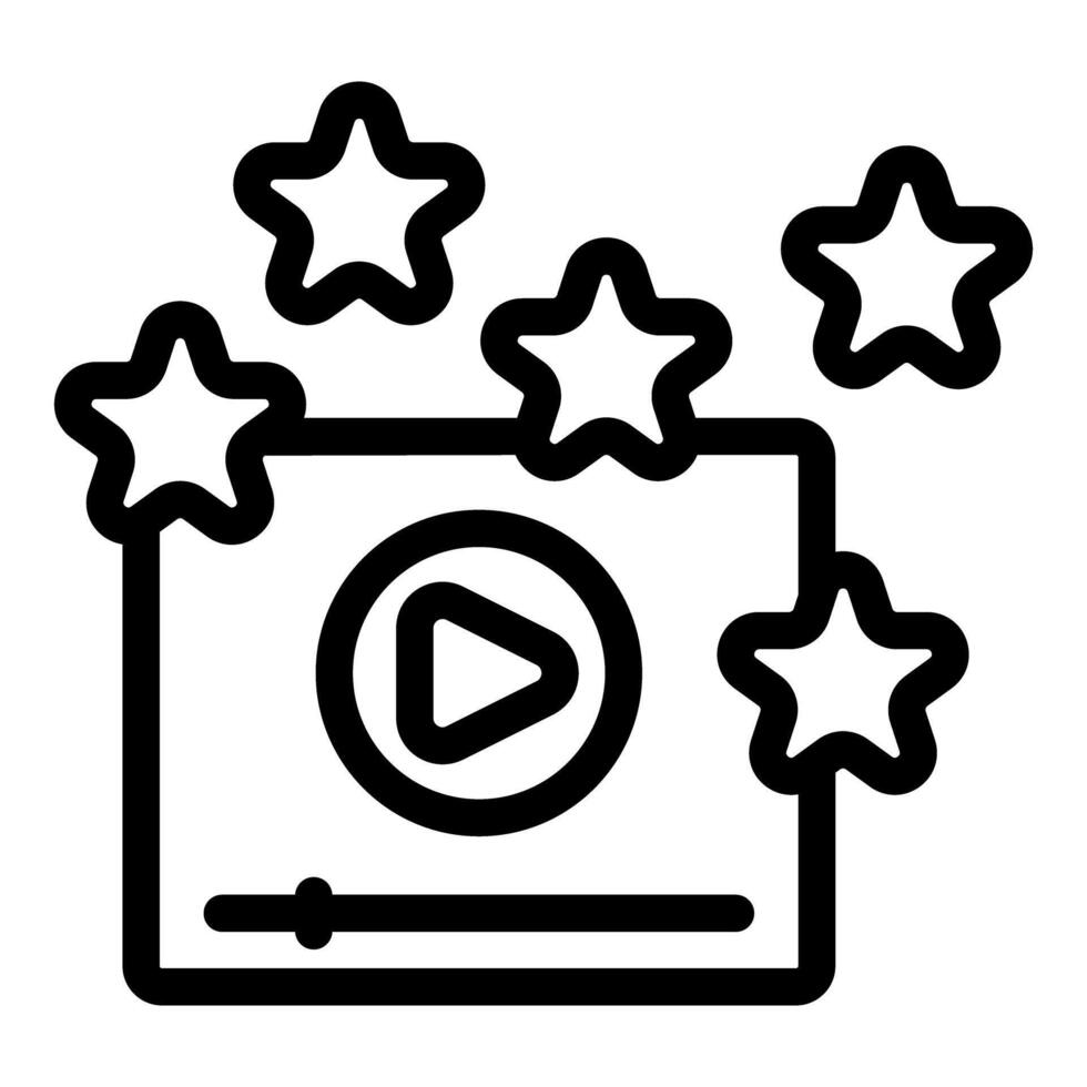 player receiving five star feedback rating for high quality content vector