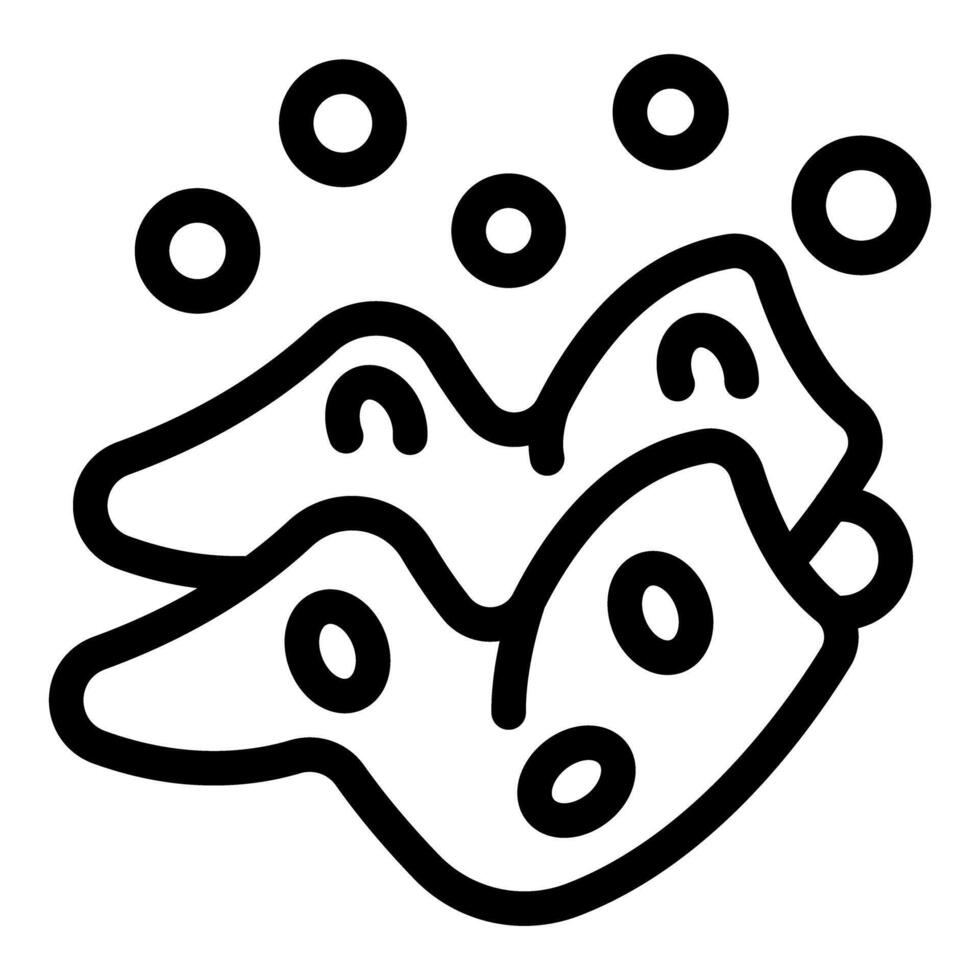 Bacteria or virus cells with nucleus dividing and multiplying vector