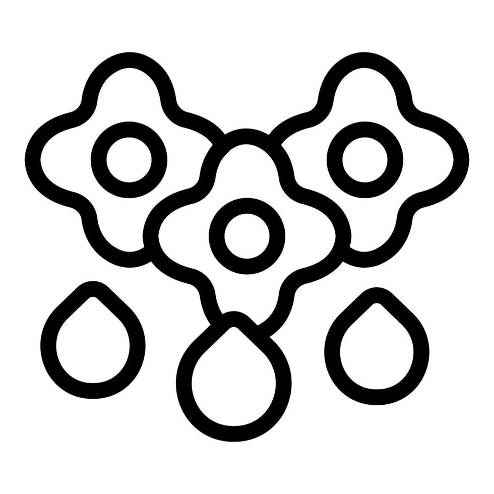 Three interlocking gears rotating and dripping oil in a continuous mechanical process vector