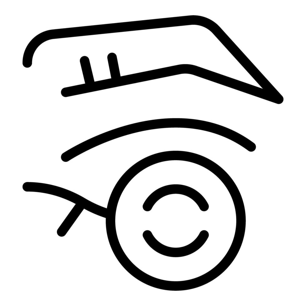 Line art icon of a simple electric scooter sharing app logo vector