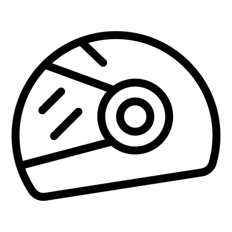 Motorcycle helmet icon, simple style, safety concept vector