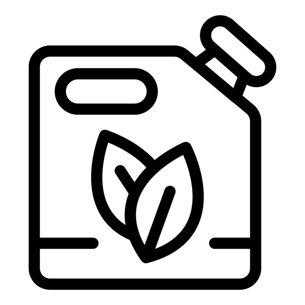 Biofuel jerrycan representing eco friendly green energy source vector
