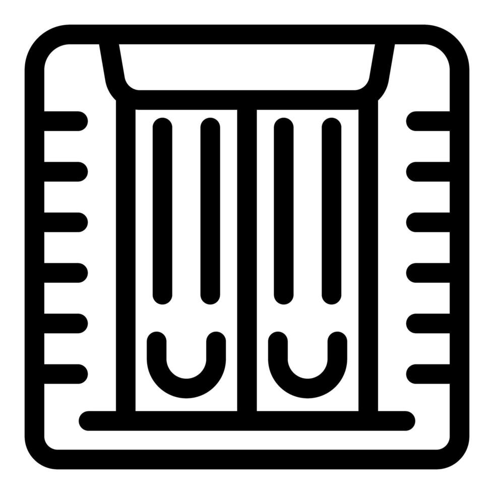 Server room icon showing big data storage and cloud computing vector
