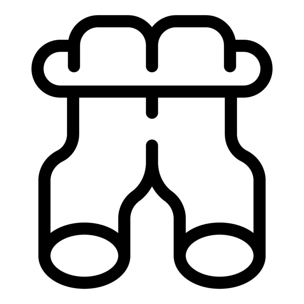 Binoculars icon for exploring and searching using optical zoom vector