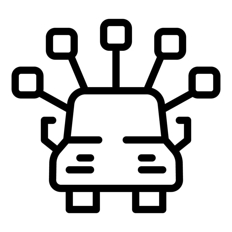 Autonomous self driving vehicle using sensor signals for navigation vector