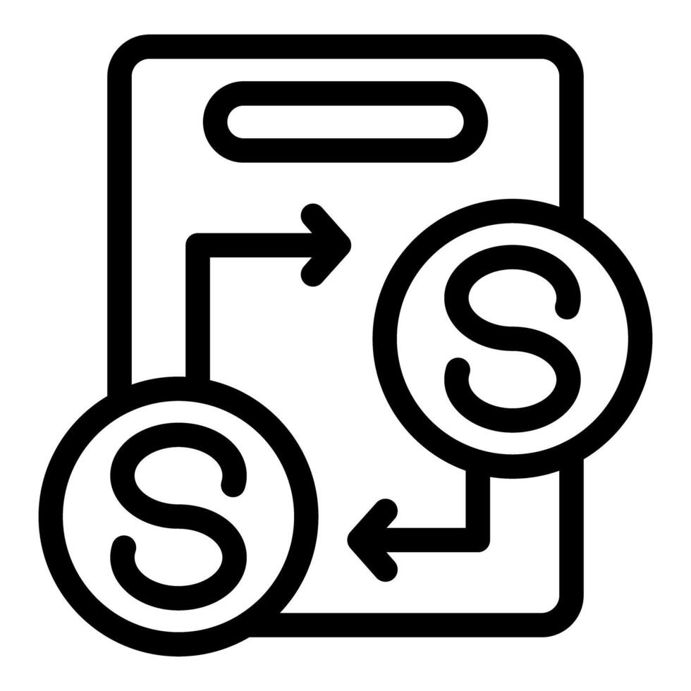 Money transaction being processed by bank teller with clipboard vector
