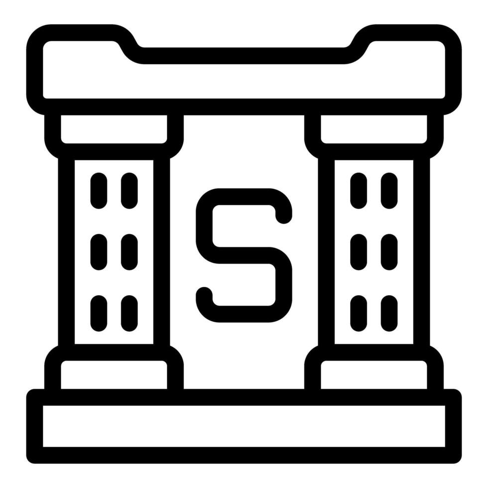 Sulfur chemical element icon with atomic number and symbol vector