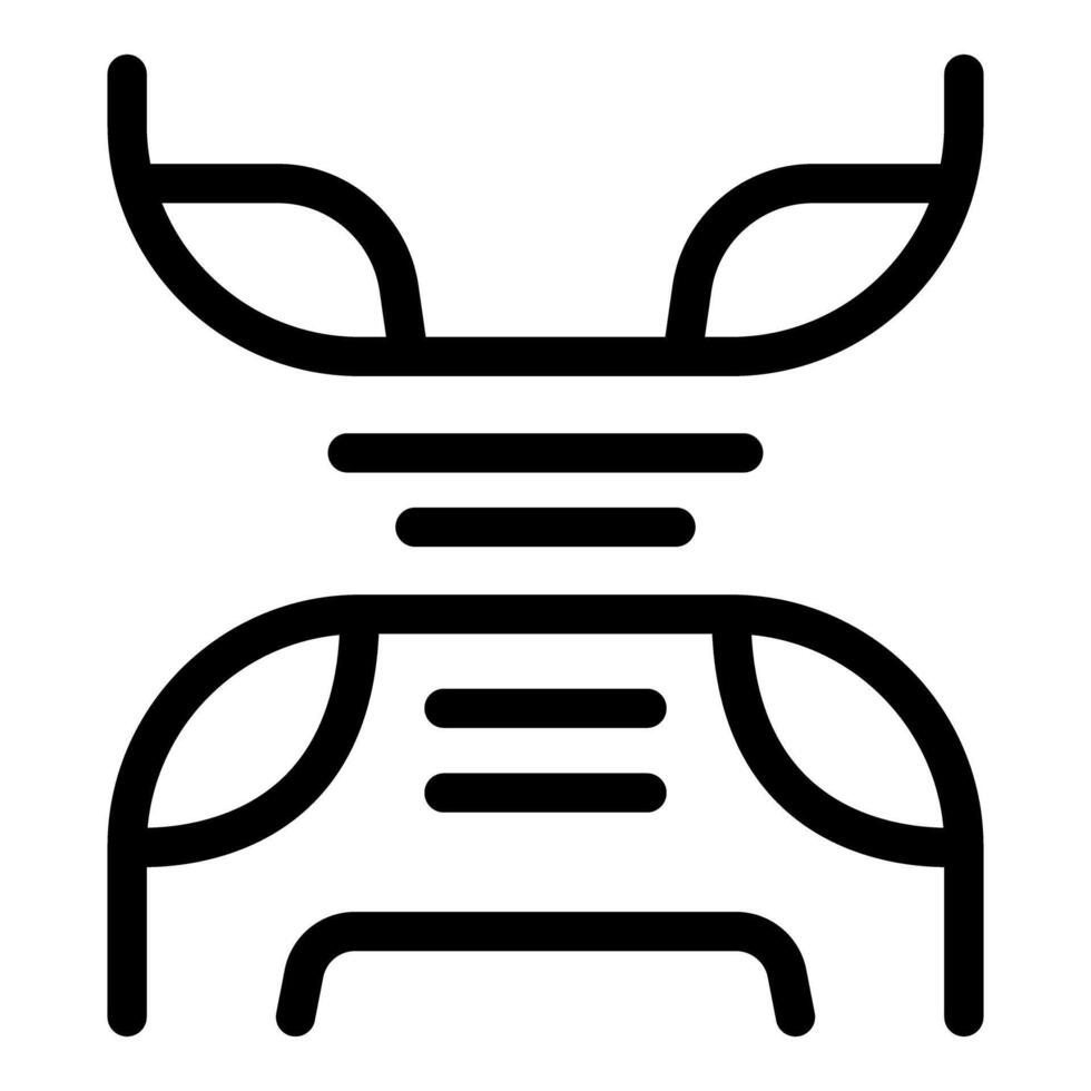 Dna structure connecting with lines representing genetic code vector