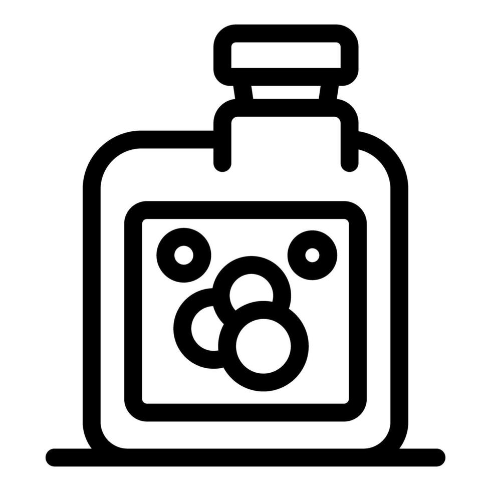 Bottle of cleaning detergent with bubbles for dishes or laundry vector