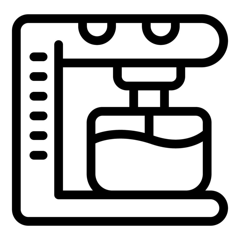Modern coffee machine brewing a fresh cup of coffee icon vector