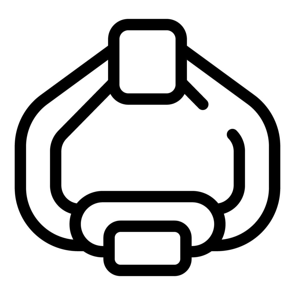 Vr glasses icon showing virtual reality technology vector