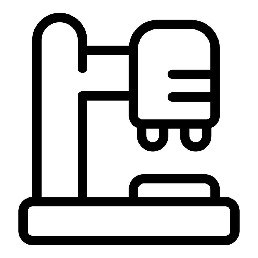 Coffee machine brewing two cups of espresso coffee line art icon vector
