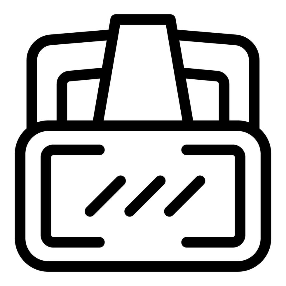 Virtual reality headset providing immersive user experience vector