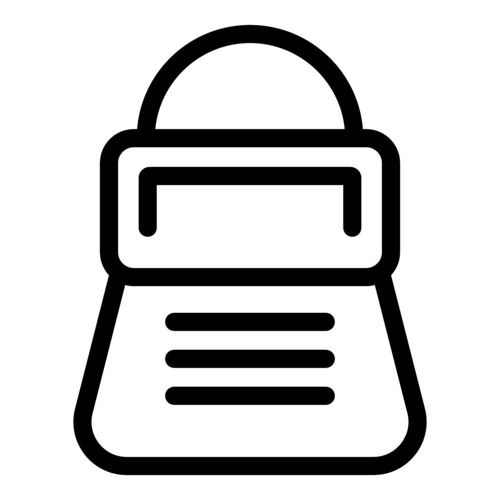 Line art icon depicting a vintage handheld gaming device, ideal for projects related to gaming, nostalgia, and technology vector
