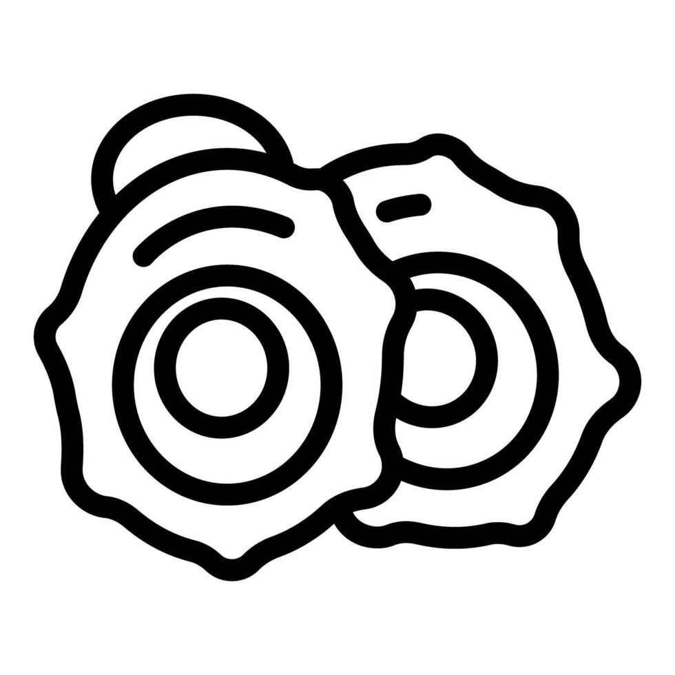 Two mechanical gears interlocking representing concept of engineering and industry vector