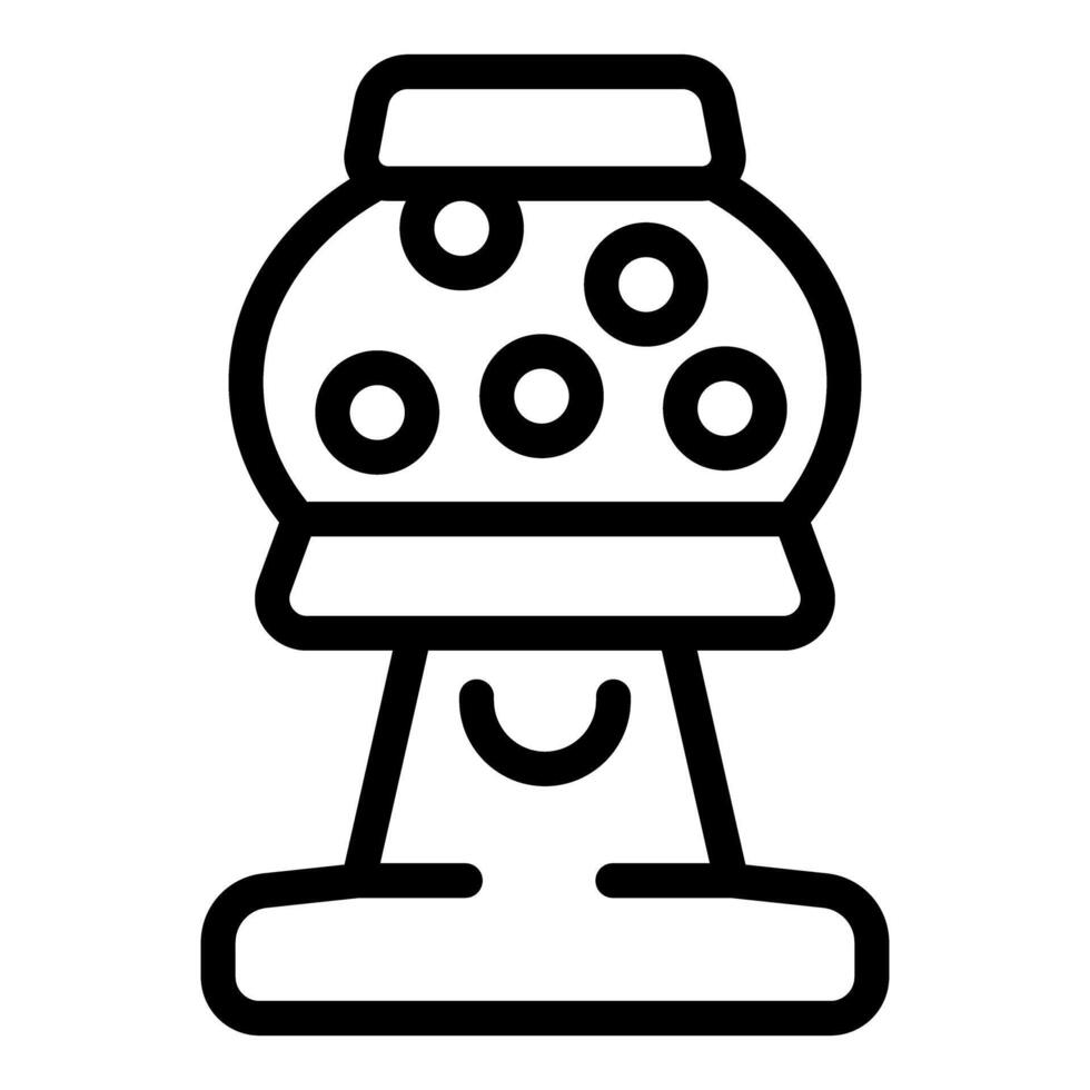 bubble-gum-machine-smiling-and-holding-chewing-gum-balls-icon-47050506-vector-art-at-vecteezy