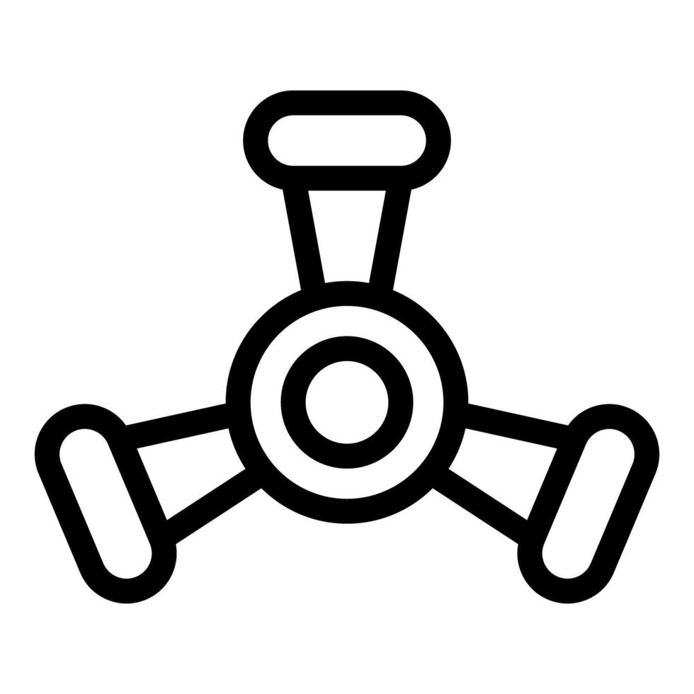 Ceiling fan rotating distributing fresh air in the room vector