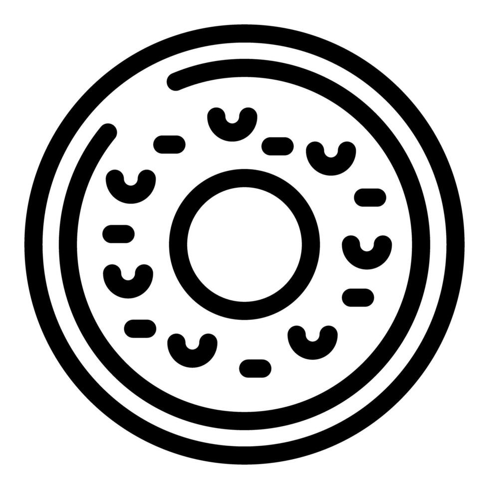 Petri dish showing bacteria growing in a biology lab experiment vector